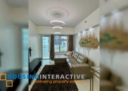 fully furnished 1br unit with balcony for lease at two serendra