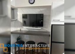 fully furnished 1br unit with balcony for rent in the rise shangri-la
