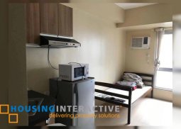 fully furnished studio unit for rent in avida towers, asten