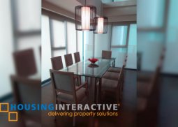 fully furnished 3br unit with parking for lease in edades tower and garden villas