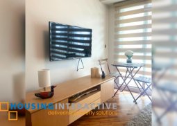 fully furnished 1br unit with parking and balcony for sale in the manansala