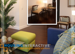 fully furnished 2br unit with parking for lease in garden towers