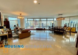 fully furnished 3br unit with parking for lease/sale in two roxas triangle
