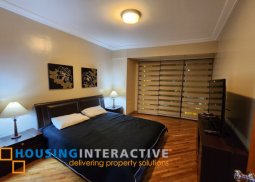 fully furnished 1br unit with parking for lease in amorsolo east