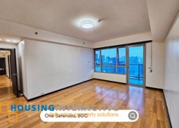 unfurnished 3br unit with 2 parking slots for sale/lease in one serendra