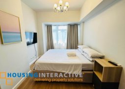 fully furnished 1br unit with parking and balcony for lease in verve residences