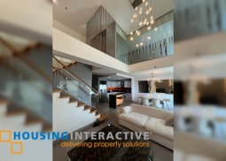 fully furnished loft type unit with balcony and parking for sale in the residences at greenbelt