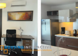 fully furnished 1br unit with parking for sale in garden towers