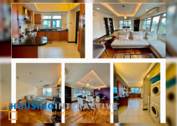 semi-furnished 3br unit with parking for sale in one serendra, mahogany tower