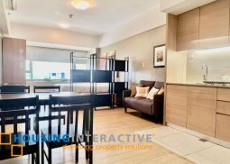 furnished studio unit for lease in one shangri-la place