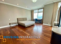 fully furnished 3br unit with parking for lease in one roxas triangle