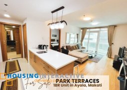 fully furnished 1br unit with parking for sale in park terraces