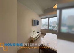 fully furnished studio unit for lease in proscenium residences