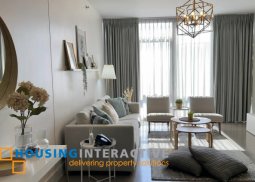 fully furnished 3br unit with parking for lease in proscenium at rockwell