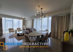 fully furnished 3br unit for lease in proscenium at rockwell