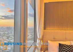 fully furnished studio unit for sale in one eastwood ave.