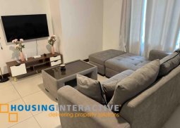 fully furnished 2br unit with parking for lease in two serendra