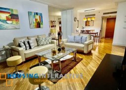 fully furnished 1br unit with parking for lease in amorsolo square