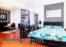 fancy fully furnished studio condo unit for rent at bellagio towers bgc