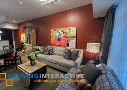 2br fully furnished unit for lease in solstice tower 1, makati