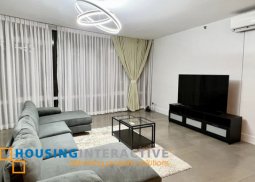 fully furnished 3br unit with parking for lease in proscenium at rockwell