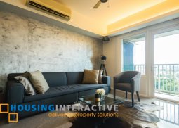 fully furnished 2br unit with parking for lease in one rockwell
