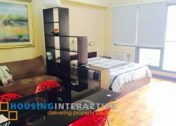 sipmle studio condo unit for rent at the mosaic tower makati