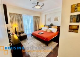 fully furnished 1br unit with parking for lease in raffles residences