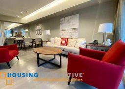 fully furnished 2br unit with parking for lease in proscenium at rockwell