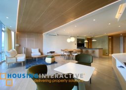 fully furnished 3br unit for lease in proscenium at rockwell