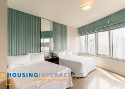 fully furnished 3br unit with parking for lease in proscenium at rockwell