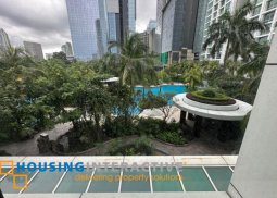 semi-furnished 3br unit with parking for lease in one roxas triangle