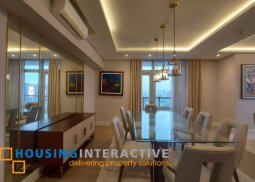 fully furnished 2br unit with parking for rent in proscenium at rockwell