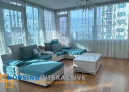 3br fully furnished unit with balcony for lease in park terraces, makati
