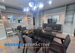 fully furnished 3br unit with parking for lease in proscenium at rockwell