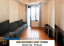 semi-furnished 2br unit with parking for sale in one rockwell