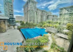 fully furnished 2br unit with parking and balcony for lease/sale in one serendra