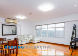 semi-furnished 2br unit with parking for lease in one serendra