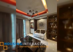 fully furnished 2br unit with parking for lease in two serendra
