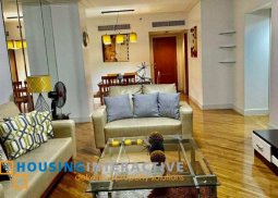 fully furnished 1br unit with parking for lease in amorsolo square