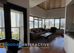 fully furnished 1br unit with parking for lease in one rockwell