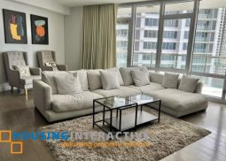 fully furnished 3br unit with parking for rent in proscenium at rockwell