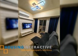 fully furnished 2br unit with balcony for lease in avida towers cloverleaf