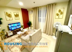 fully furnished 1br unit for lease in gilmore tower, quezon city