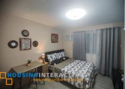 fully furnished studio unit with balcony for lease in amaia steps alabang