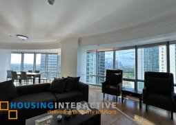 fully furnished 3br unti with balcony and parking for lease in one mckinley place