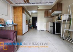 fully furnished studio unit for lease in avida towers asten