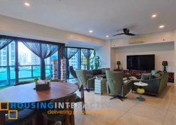 furnished 3br unit with balcony and parking for sale in grand hyatt residences