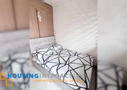 fully furnished 1br unit with balcony for lease in smdc red residences