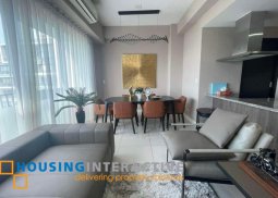 fully furnished 2br unit with balcony an parking for lease in st. moritz private estate